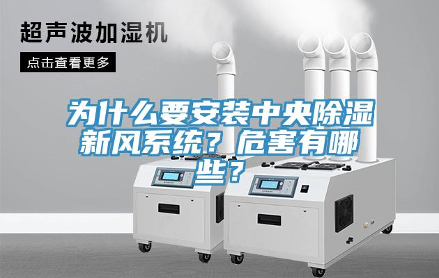 為什么要安裝中央除濕新風系統?危害有哪些?